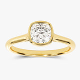 Solitaire Engagement Ring Featuring 1.50 CT Cushion Moissanite 1
