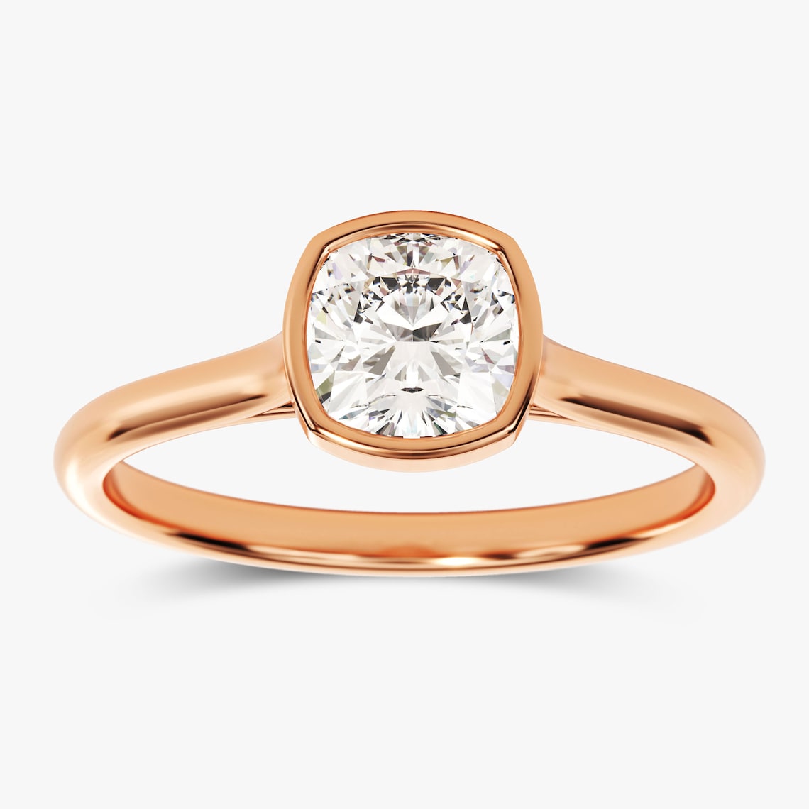 Solitaire Engagement Ring Featuring 1.50 CT Cushion Moissanite 5