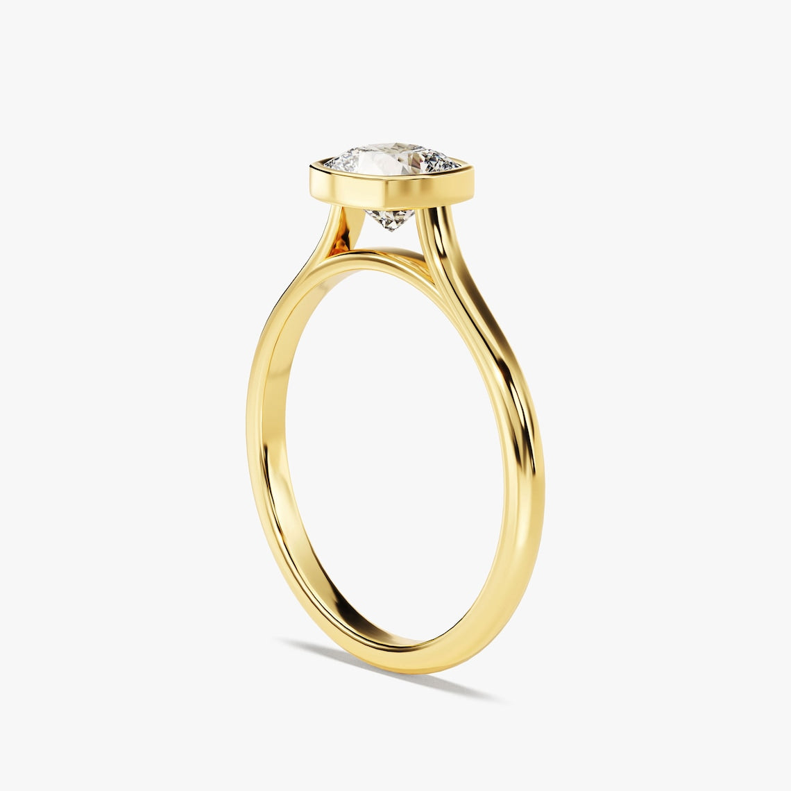 Solitaire Engagement Ring Featuring 1.50 CT Cushion Moissanite 3