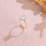 Hidden Halo Engagement Ring Featuring 2.5 CT Radiant Moissanite 2