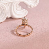 Hidden Halo Engagement Ring Featuring 3.0 CT Marquise Moissanite 2