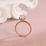 Hidden Halo Engagement Ring Featuring 3.0 CT Marquise Moissanite 3