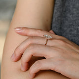 Hidden Halo Engagement Ring Featuring 3.0 CT Marquise Moissanite 9