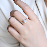 Solitaire Engagement Ring Featuring 1.50 CT  Pear Moissanite 5