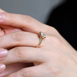 3.0 CT Radiant Moissanite Bezel Engagement Ring - farrellouise