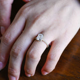 Hidden Halo Engagement Ring Featuring 3.0 CT Radiant Moissanite 10