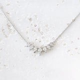 1.70 CT Pear Shape Moissanite Seven Stone Necklace 2