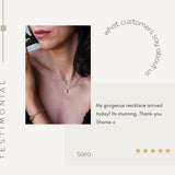 0.30 Carats Pear Shape Moissanite Bezel Setting Necklace 7