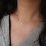 0.30 Carats Round Cut Moissanite Clover flower Necklace 4