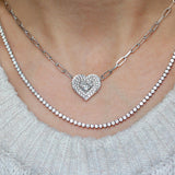 1.0 Carats Pear Cut Moissanite Halo Necklace 7