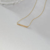 0.1 Carats Round Cut Moissanite Minimalist Necklace 6