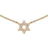 0.15 Carats Round Shape Moissanite Star Necklace For Her 6