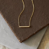 0.1 Carats Round Cut Moissanite Minimalist Necklace 1