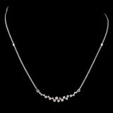 1.50 Carats Round Cut Moissanite Cluster Style Necklace 5