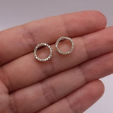 0.25 TCW  Round Cut Moissanite Stud Earrings 5