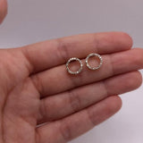 0.25 TCW  Round Cut Moissanite Stud Earrings 3