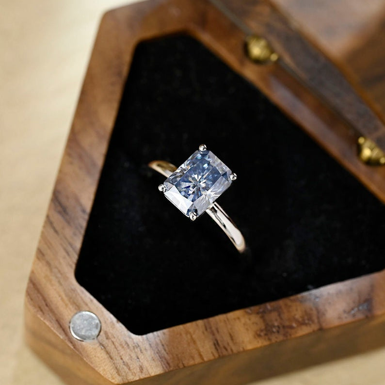 Radiant Solitaire Lab-Grown Diamond Engagement Ring