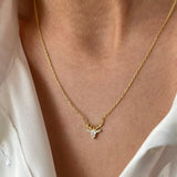 0.7 TCW Deer Shape Moissanite Necklace 2
