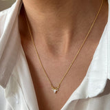 0.7 TCW Deer Shape Moissanite Necklace 1