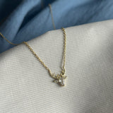 0.7 TCW Deer Shape Moissanite Necklace 3