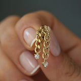 0.2 TCW Round Cut Moissanite Drop Style Earrings 1