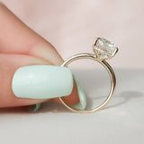 3.50 CT Cushion Cut Hidden Halo Style Moissanite Engagement Ring 6