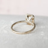 2.0 CT Radiant Cut Halo Style Moissanite Engagement Ring 4