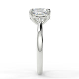 2.54 CT Cushion Moissanite Solitaire Engagement Ring - farrellouise