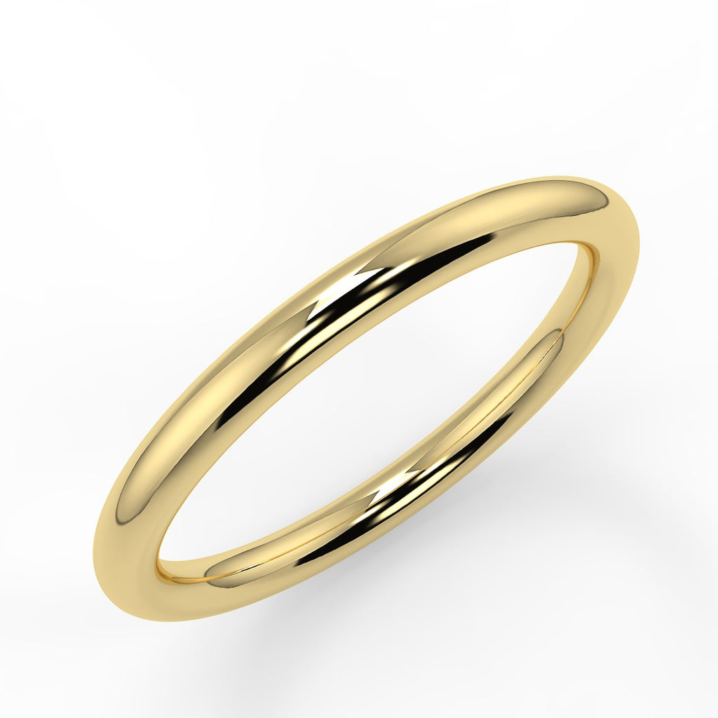 CLASSIC PLAIN GOLD WEDDING BAND - farrellouise