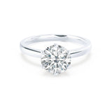 Round Solitaire Lab Grown Diamond Engagement Ring