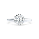 Round Solitaire Lab Grown Diamond Engagement Ring
