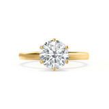 Round Solitaire Lab Grown Diamond Engagement Ring