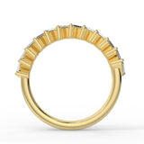 Half Eternity Wedding Band Featuring 0.64 TCW Baguette Moissanite 5