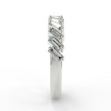 Half Eternity Wedding Band Featuring 0.64 TCW Baguette Moissanite 3