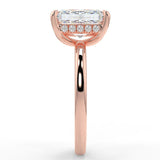 Hidden Halo Engagement Ring Featuring 2.50 CT Radiant Moissanite 6