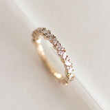 Half Eternity Wedding Band Featuring 0.60 TCW  Round & Marquise Moissanite 5
