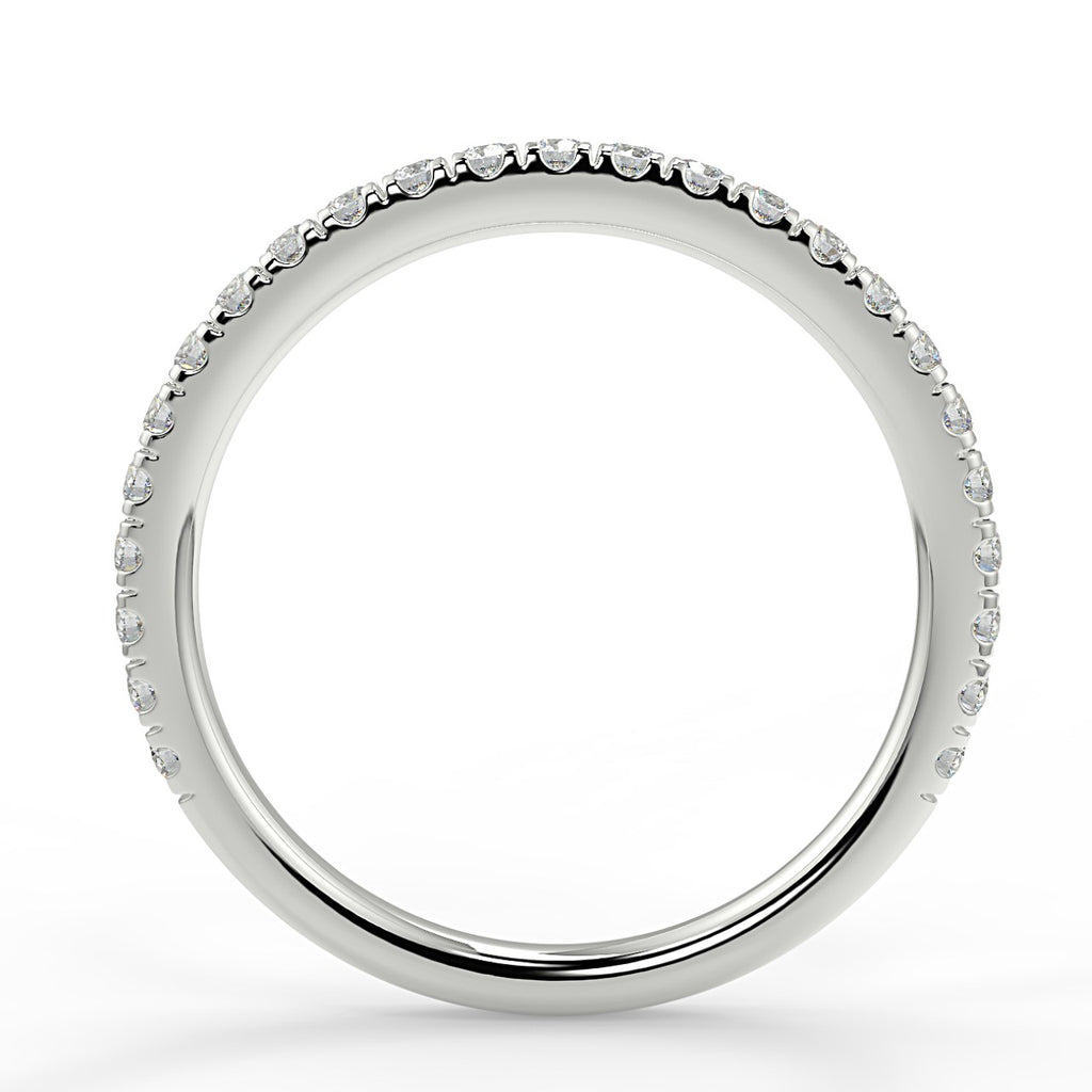 Half Eternity Wedding Band Featuring 0.26 TCW Round Moissanite 2