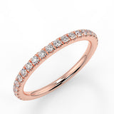 Half Eternity Wedding Band Featuring 0.26 TCW Round Moissanite 7