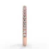 Half Eternity Wedding Band Featuring 0.26 TCW Round Moissanite 9