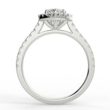 Halo Engagement Ring Featuring 0.9 CT Marquise Moissanite 5