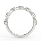 Dainty Pave Wedding Band Featuring 0.28 TCW Round Moissanite 2