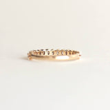 Half Eternity Wedding Band Featuring 0.54 TCW Oval Moissanite 6