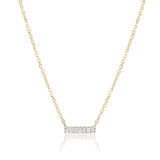 Pave Necklace 0.15 Carats Round Shape Moissanite 2