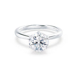 Round Solitaire Lab Grown Diamond Engagement Ring