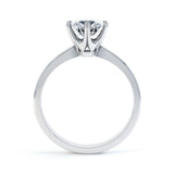 Round Solitaire Lab Grown Diamond Engagement Ring
