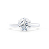 Round Solitaire Lab Grown Diamond Engagement Ring