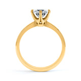 Round Solitaire Lab Grown Diamond Engagement Ring