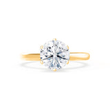 Round Solitaire Lab Grown Diamond Engagement Ring