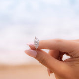 Round Cluster Lab Grown Diamond Engagement Ring