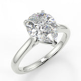 Solitaire Engagement Ring Featuring 1.33 CT Pear Moissanite 4